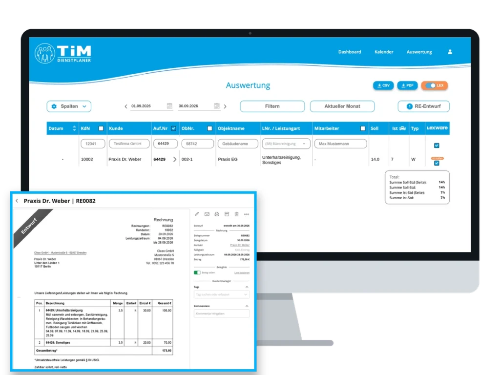 Lexware RE-Entwurf aus TiM